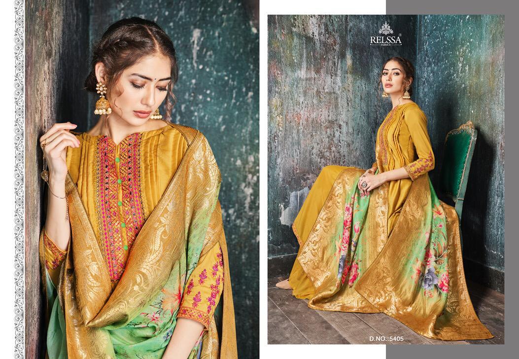 Kilol Vol-2 By Relssa Fabrics 5401 To 5408 Series Indian Traditional Wear Collection Beautiful Stylish Fancy Colorful Party Wear & Occasional Wear Muslin Silk Printede Dresses At Wholesale Price