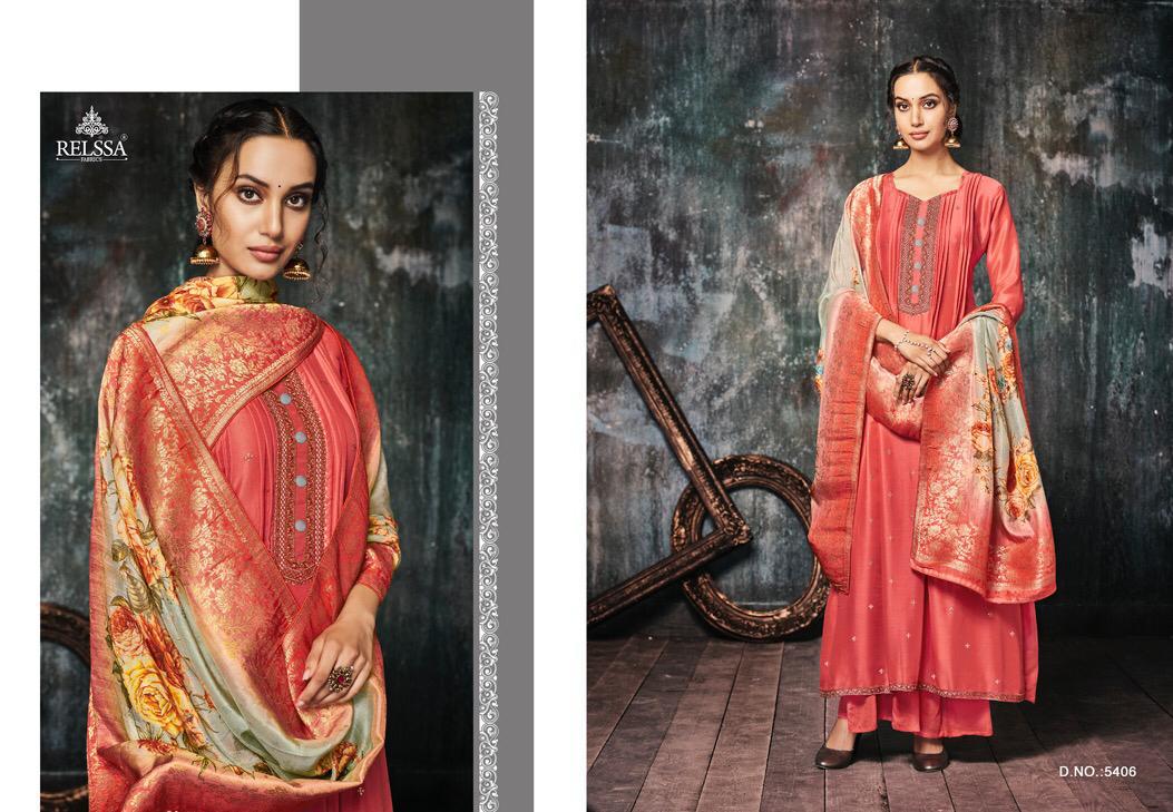 Kilol Vol-2 By Relssa Fabrics 5401 To 5408 Series Indian Traditional Wear Collection Beautiful Stylish Fancy Colorful Party Wear & Occasional Wear Muslin Silk Printede Dresses At Wholesale Price