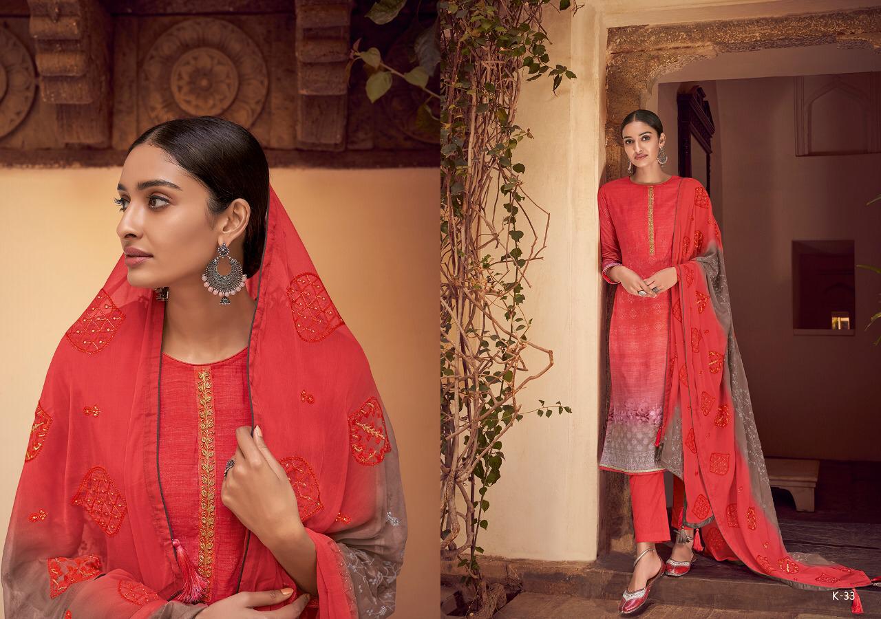 Kora By Varsha Fashion K-31 To K-37 Series Designer Suits Collection Beautiful Stylish Fancy Colorful Party Wear & Occasional Wear Stain Digital Print With Hand Work Dresses At Wholesale Price