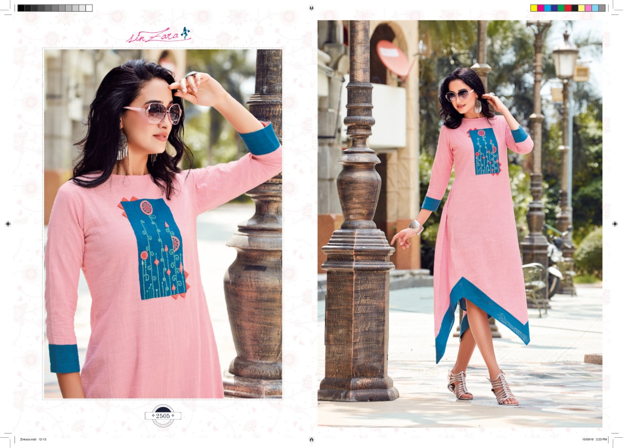 Koutons By Sin Zara 2501 To 2506 Series Beautiful Colorful Stylish Fancy Casual Wear & Ethnic Wear & Ready To Wear Cotton Flex Kurtis At Wholesale Price
