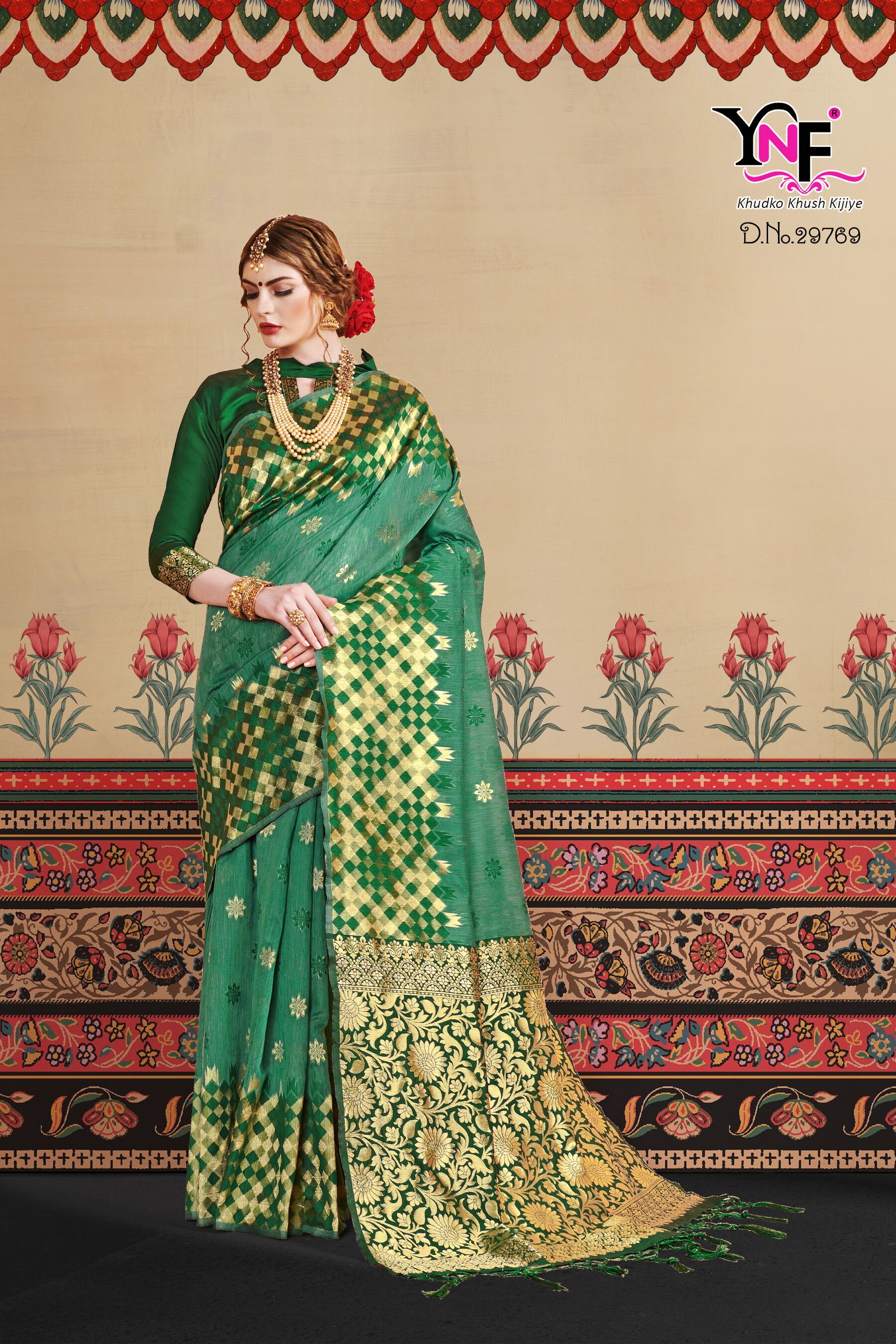 Kranti Silk By Yadu Nandan Fashion 29765 To 29774 Series Indian Traditional Wear Collection Beautiful Stylish Fancy Colorful Party Wear & Occasional Wear Linen Art Silk Sarees At Wholesale Price