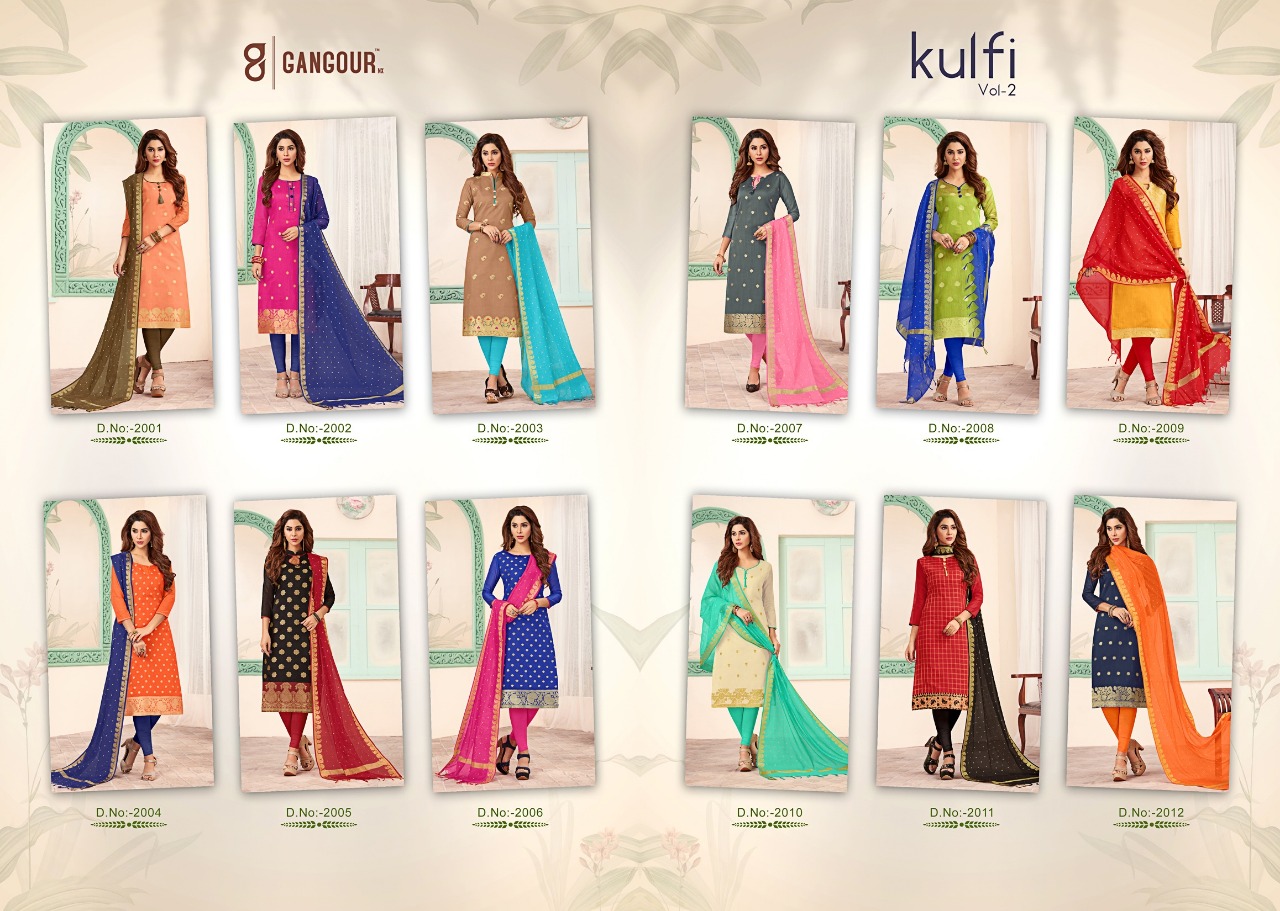 Kulfi Vol-2 By One Choice 2001 To 2012 Series Indian Traditional Wear Collection Beautiful Stylish Fancy Colorful Party Wear & Occasional Wear Banarasi Embroidery Work Dress At Wholesale Price