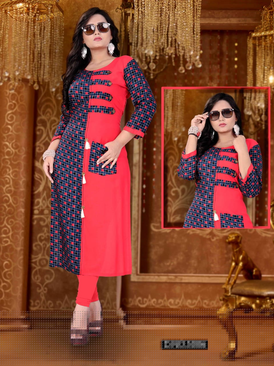 Kulfi Vol-5 By Aarav Collection 5001 To 5008 Series Beautiful Colorful Stylish Fancy Casual Wear & Ethnic Wear & Ready To Wear Pure Rayon Cotton Air-jet Kurtis At Wholesale Price