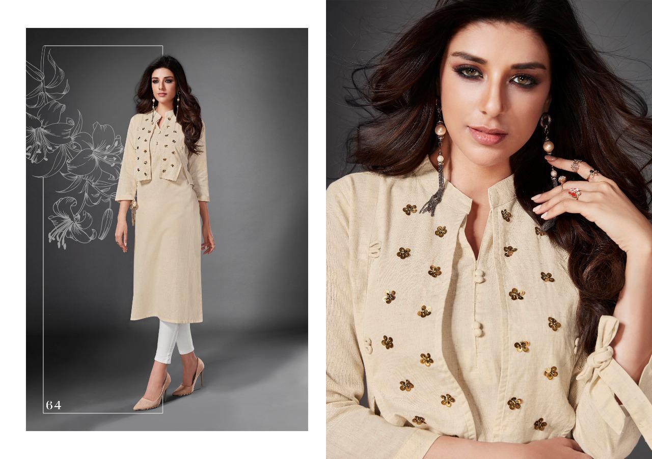 Kulfi By Gulkand 63 To 68 Series Stylish Colorful Fancy Beautiful Casual Wear & Ethnic Wear South Handloom Cotton With Khatli Work Kurtis At Wholesale Price