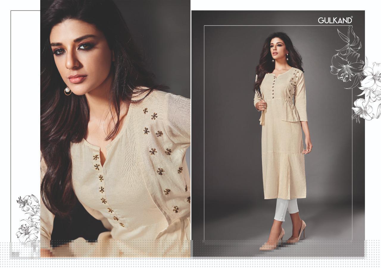 Kulfi By Gulkand 63 To 68 Series Stylish Colorful Fancy Beautiful Casual Wear & Ethnic Wear South Handloom Cotton With Khatli Work Kurtis At Wholesale Price