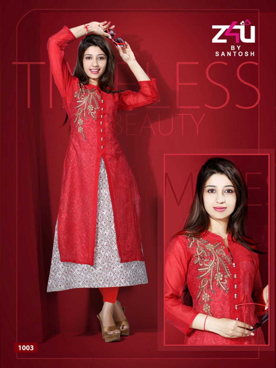 Kum Kum Vol-2 By Z4u 1001 To 1010 Series Beautiful Stylish Fancy Colorful Casual Wear & Ethnic Wear & Ready To Wear Chanderi Cotton Kurtis At Wholesale Price