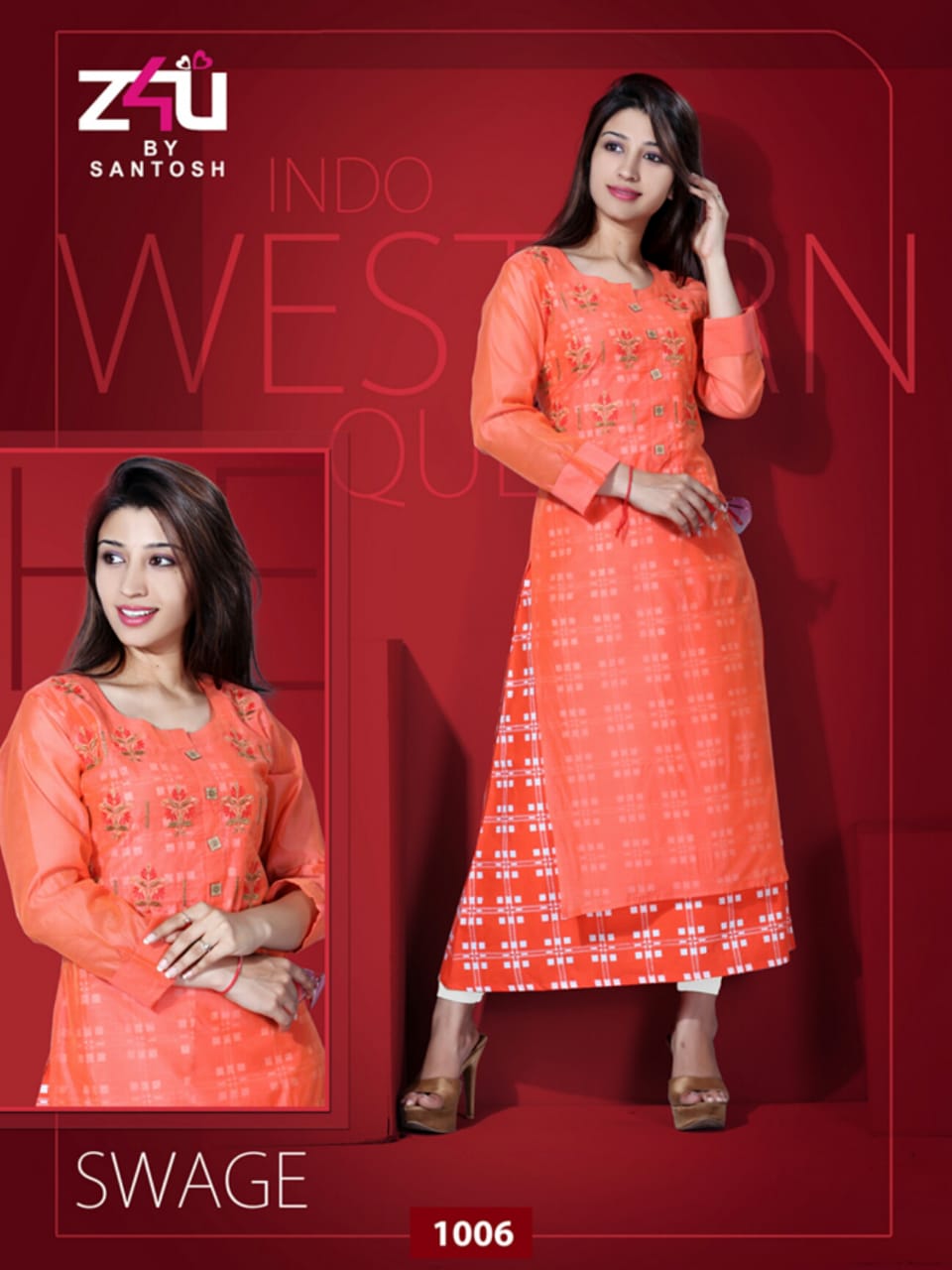 Kum Kum Vol-2 By Z4u 1001 To 1010 Series Beautiful Stylish Fancy Colorful Casual Wear & Ethnic Wear & Ready To Wear Chanderi Cotton Kurtis At Wholesale Price