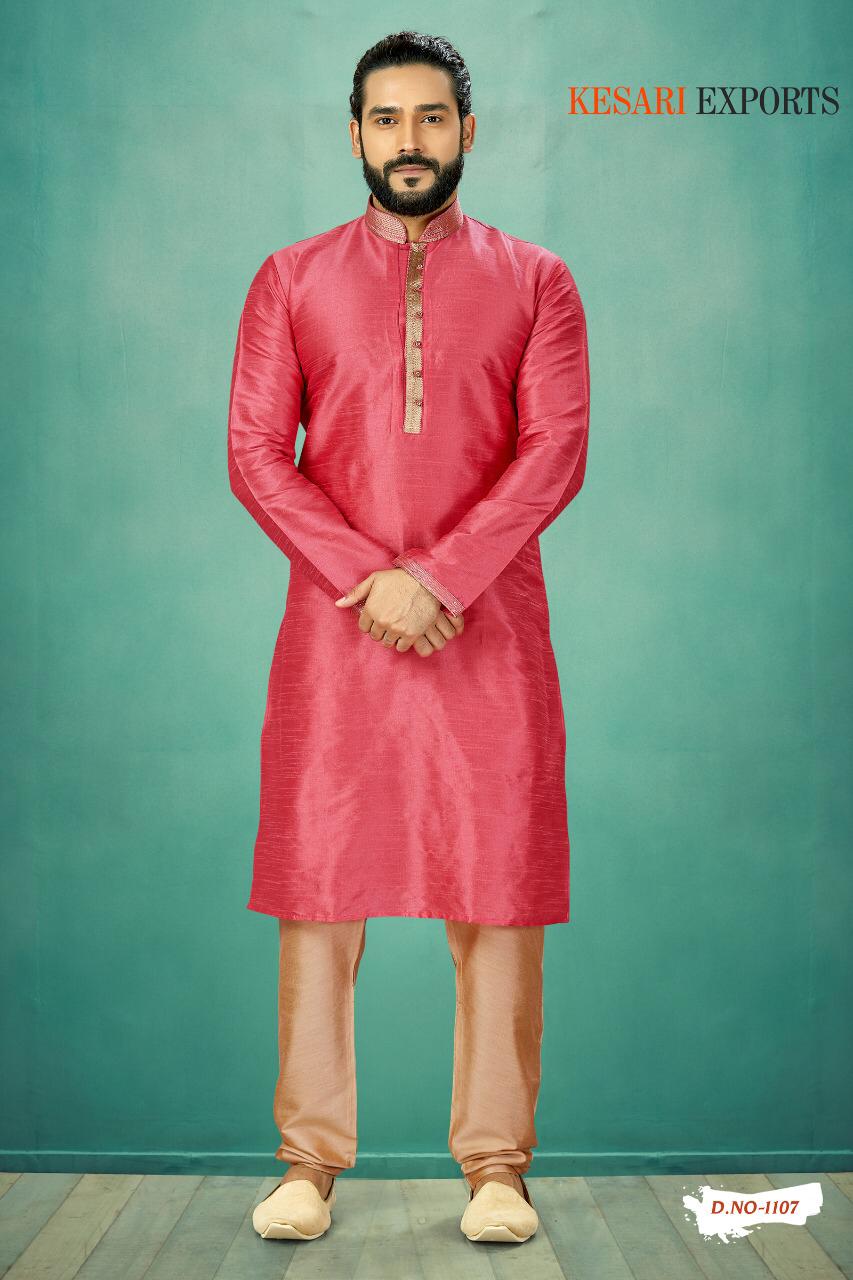 Kurta Pajama Vol-1 By Kesari Exports 1101 To 1125 Series Beautiful Colorful Stylish Fancy Casual Wear & Ethnic Wear & Ready To Wear Pure Banarasi Silk Kurtas With Pajamas At Wholesale Price