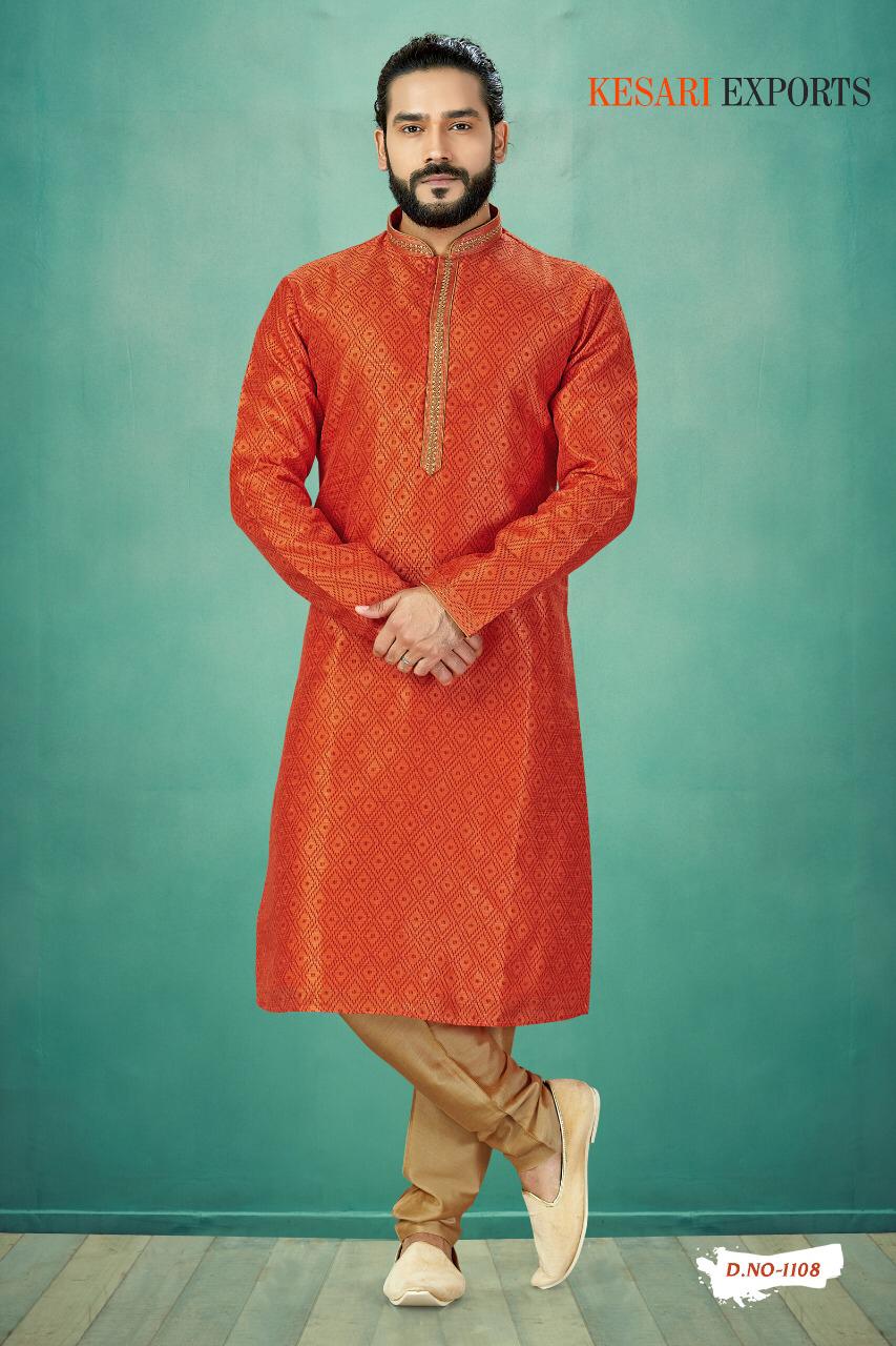 Kurta Pajama Vol-1 By Kesari Exports 1101 To 1125 Series Beautiful Colorful Stylish Fancy Casual Wear & Ethnic Wear & Ready To Wear Pure Banarasi Silk Kurtas With Pajamas At Wholesale Price