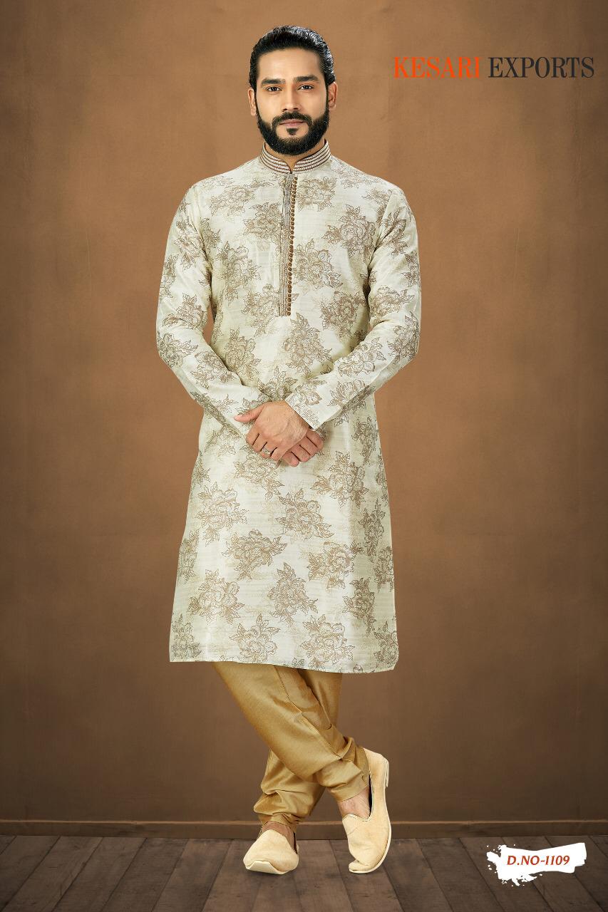 Kurta Pajama Vol-1 By Kesari Exports 1101 To 1125 Series Beautiful Colorful Stylish Fancy Casual Wear & Ethnic Wear & Ready To Wear Pure Banarasi Silk Kurtas With Pajamas At Wholesale Price