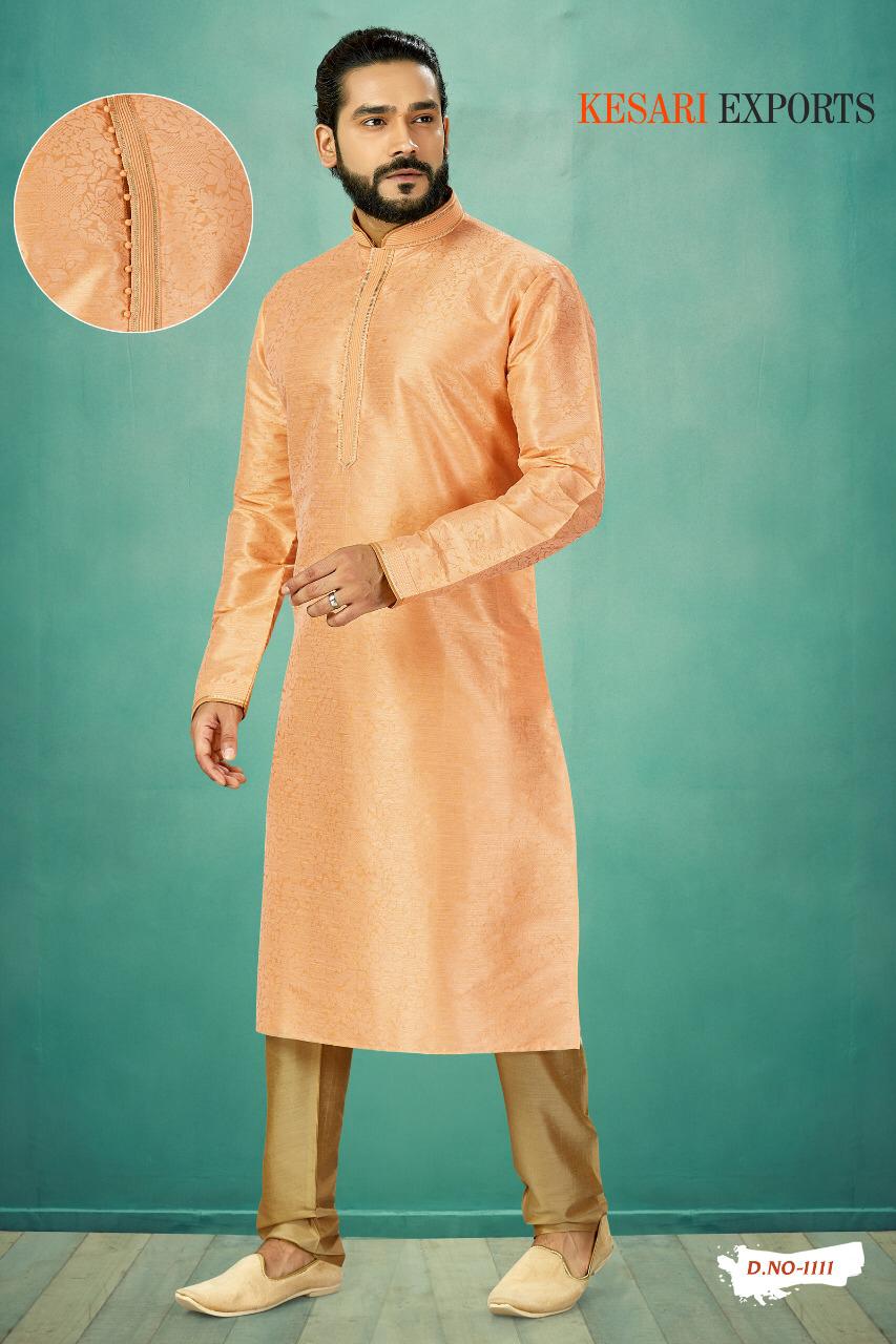 Kurta Pajama Vol-1 By Kesari Exports 1101 To 1125 Series Beautiful Colorful Stylish Fancy Casual Wear & Ethnic Wear & Ready To Wear Pure Banarasi Silk Kurtas With Pajamas At Wholesale Price