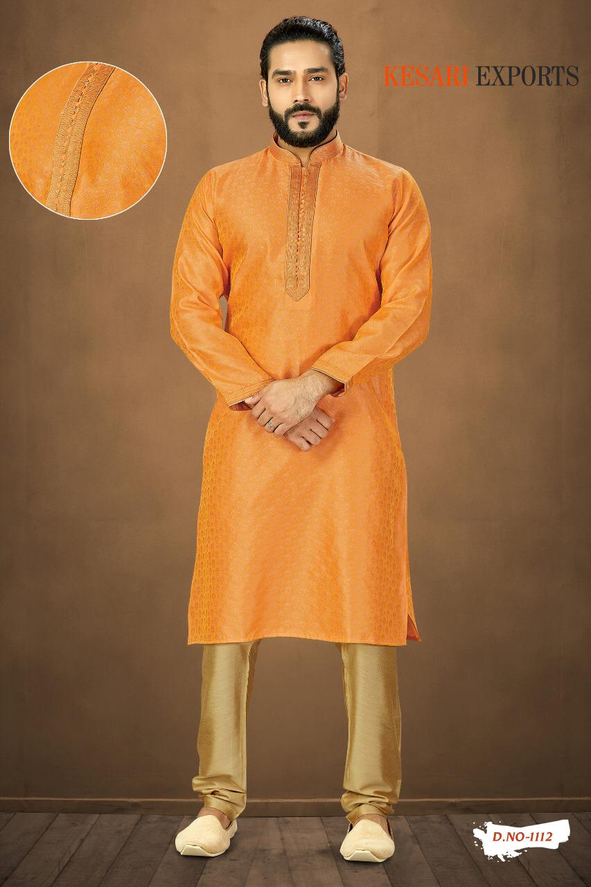 Kurta Pajama Vol-1 By Kesari Exports 1101 To 1125 Series Beautiful Colorful Stylish Fancy Casual Wear & Ethnic Wear & Ready To Wear Pure Banarasi Silk Kurtas With Pajamas At Wholesale Price
