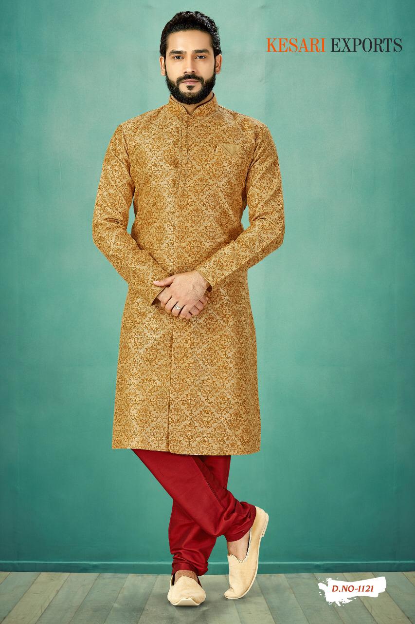 Kurta Pajama Vol-1 By Kesari Exports 1101 To 1125 Series Beautiful Colorful Stylish Fancy Casual Wear & Ethnic Wear & Ready To Wear Pure Banarasi Silk Kurtas With Pajamas At Wholesale Price