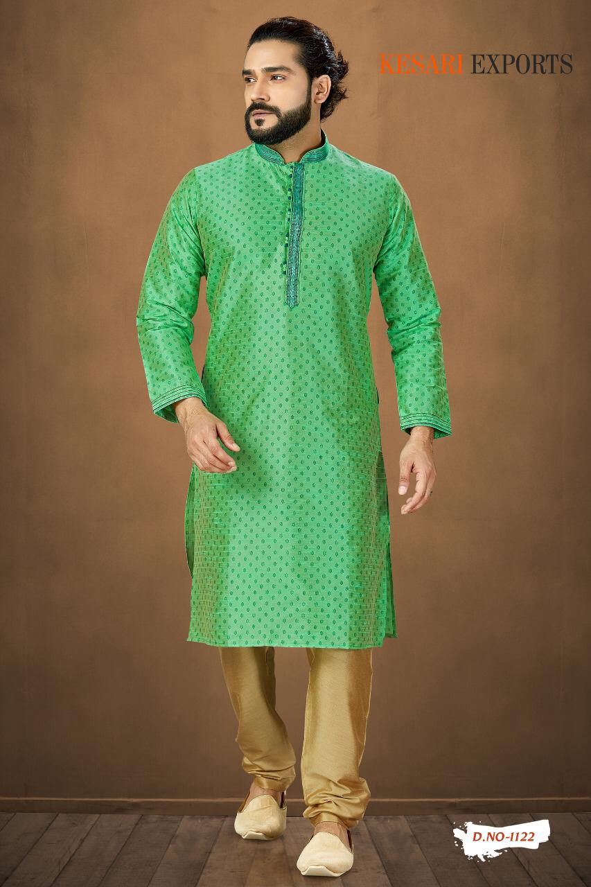 Kurta Pajama Vol-1 By Kesari Exports 1101 To 1125 Series Beautiful Colorful Stylish Fancy Casual Wear & Ethnic Wear & Ready To Wear Pure Banarasi Silk Kurtas With Pajamas At Wholesale Price