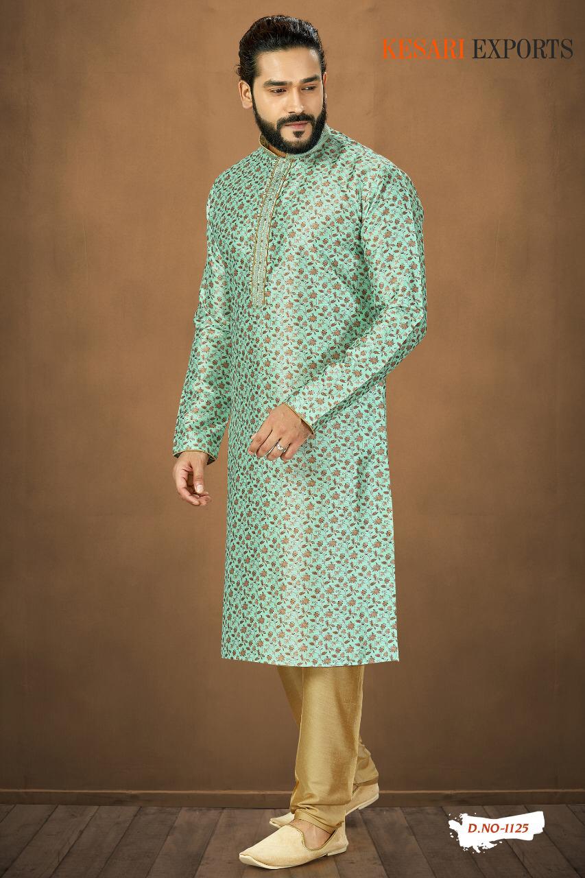 Kurta Pajama Vol-1 By Kesari Exports 1101 To 1125 Series Beautiful Colorful Stylish Fancy Casual Wear & Ethnic Wear & Ready To Wear Pure Banarasi Silk Kurtas With Pajamas At Wholesale Price