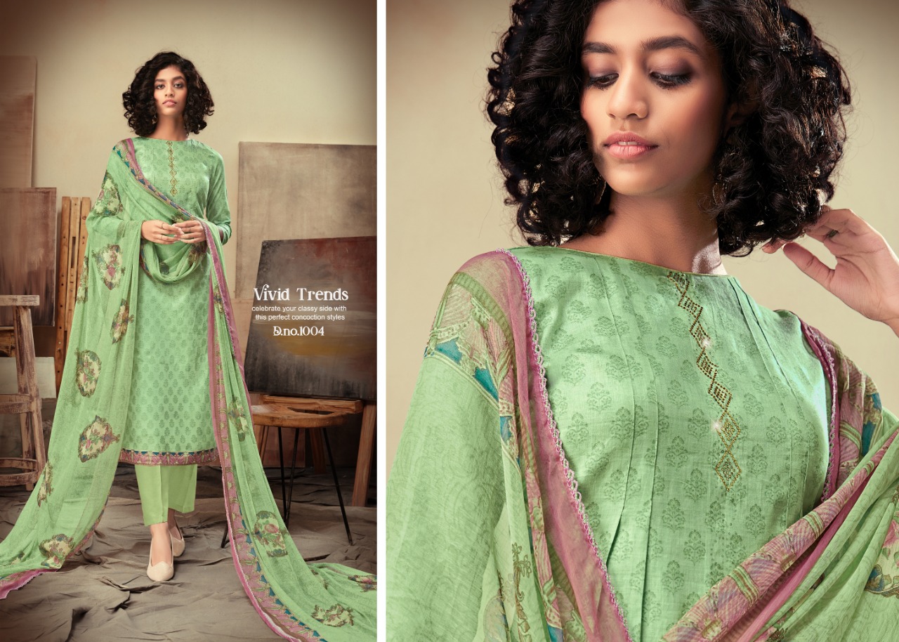 Kusum By Azara 1001 To 1008 Series Beautiful Suits Colorful Stylish Fancy Colorful Casual Wear & Ethnic Wear Heavy Cotton Satin Dresses At Wholesale Price