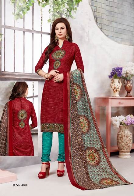 Laadki By Sc 4001 To 4016 Series Beautiful Suits Stylish Fancy Colorful Party Wear & Ethnic Wear Cotton Printed Dresses At Wholesale Price