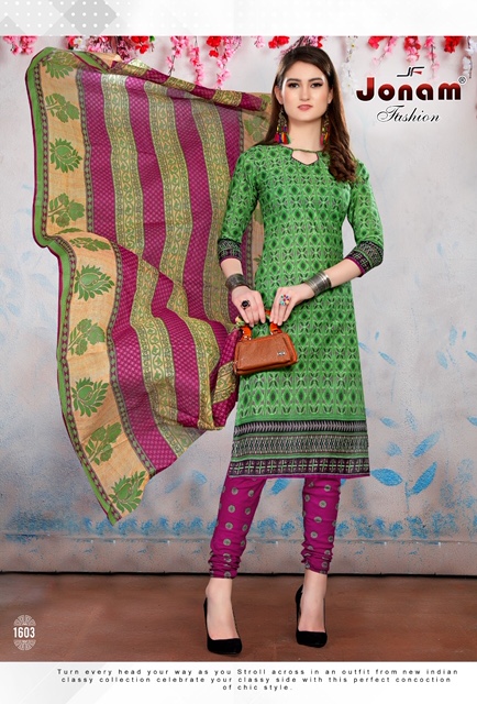 Laadli Vol-16 By Jonam Fashion 1601 To 1616 Series Beautiful Suits Stylish Colorful Fancy Casual Wear & Ethnic Wear Cotton Printed Dresses At Wholesale Price