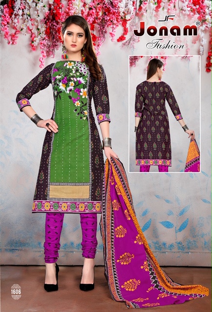 Laadli Vol-16 By Jonam Fashion 1601 To 1616 Series Beautiful Suits Stylish Colorful Fancy Casual Wear & Ethnic Wear Cotton Printed Dresses At Wholesale Price