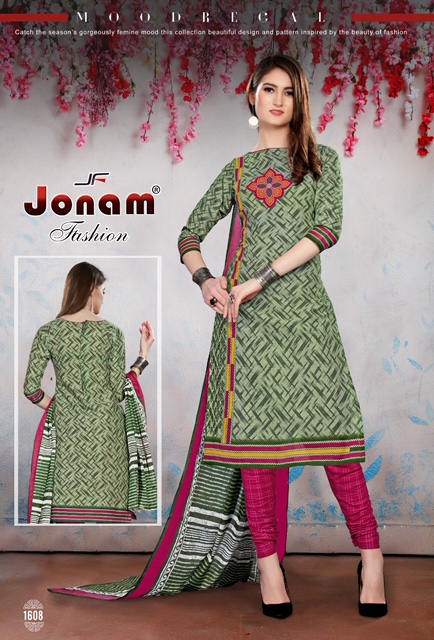 Laadli Vol-16 By Jonam Fashion 1601 To 1616 Series Beautiful Suits Stylish Colorful Fancy Casual Wear & Ethnic Wear Cotton Printed Dresses At Wholesale Price