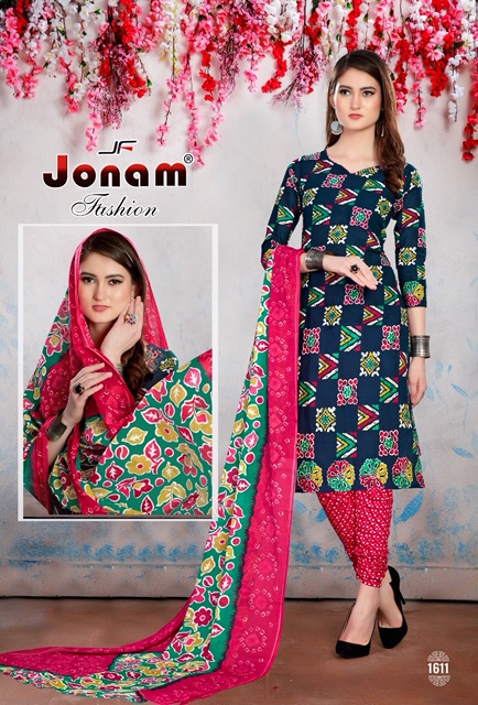 Laadli Vol-16 By Jonam Fashion 1601 To 1616 Series Beautiful Suits Stylish Colorful Fancy Casual Wear & Ethnic Wear Cotton Printed Dresses At Wholesale Price