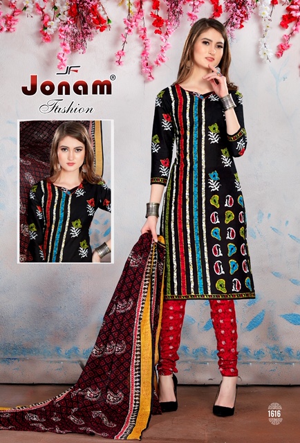 Laadli Vol-16 By Jonam Fashion 1601 To 1616 Series Beautiful Suits Stylish Colorful Fancy Casual Wear & Ethnic Wear Cotton Printed Dresses At Wholesale Price