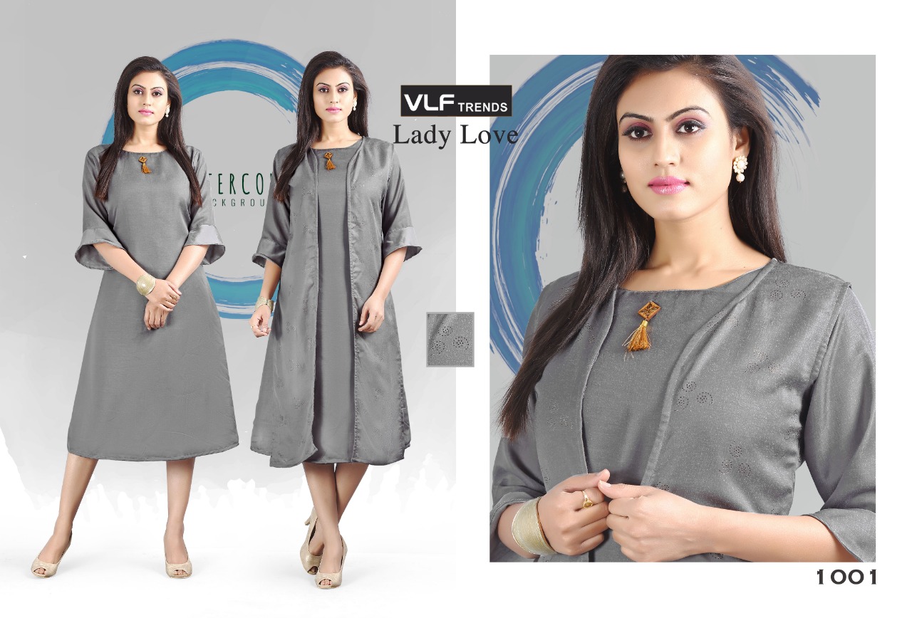 Lady Love By Vlf Trends 1001 To 1006 Series Beautiful Colorful Stylish Fancy Casual Wear & Ethnic Wear & Ready To Wear Fancy Imported Kurtis At Wholesale Price