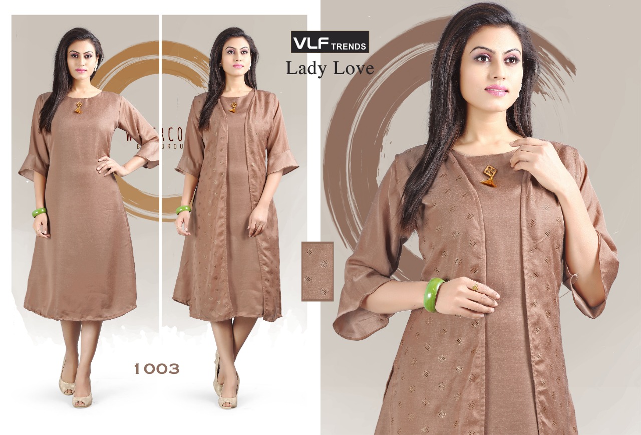 Lady Love By Vlf Trends 1001 To 1006 Series Beautiful Colorful Stylish Fancy Casual Wear & Ethnic Wear & Ready To Wear Fancy Imported Kurtis At Wholesale Price