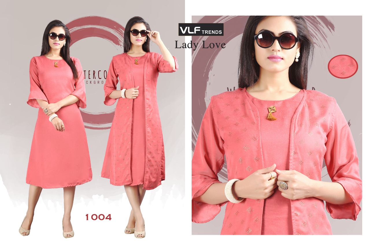 Lady Love By Vlf Trends 1001 To 1006 Series Beautiful Colorful Stylish Fancy Casual Wear & Ethnic Wear & Ready To Wear Fancy Imported Kurtis At Wholesale Price