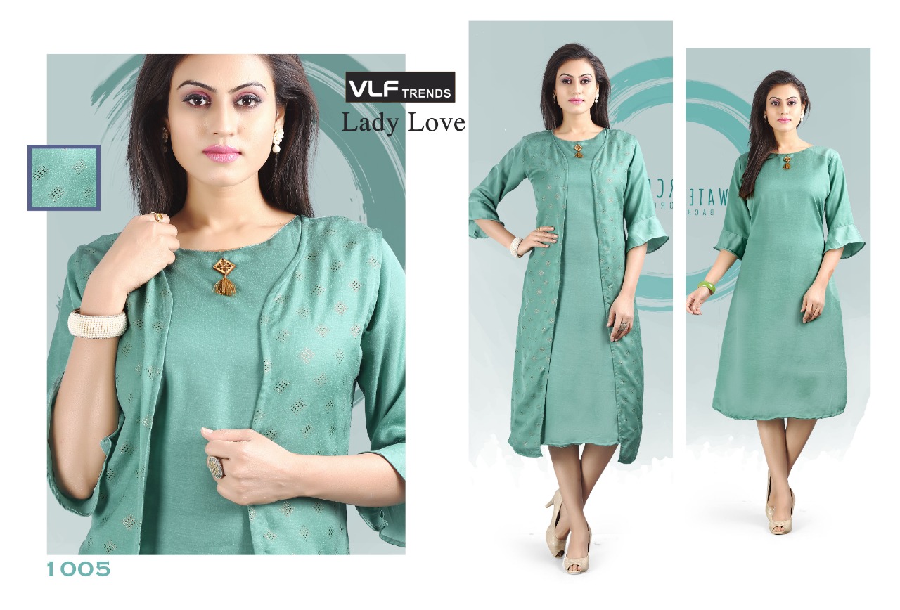 Lady Love By Vlf Trends 1001 To 1006 Series Beautiful Colorful Stylish Fancy Casual Wear & Ethnic Wear & Ready To Wear Fancy Imported Kurtis At Wholesale Price