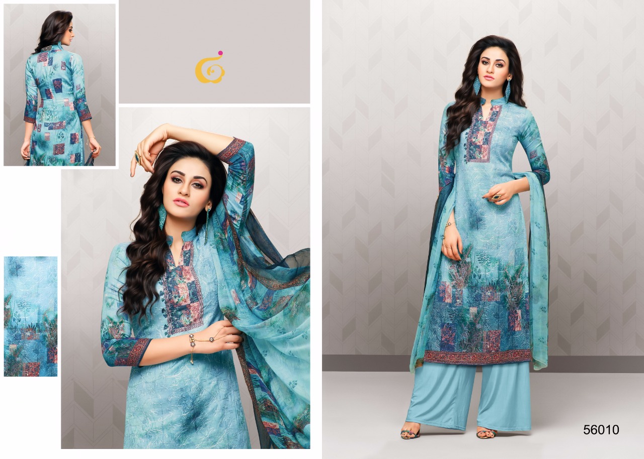 Lafizaa By Glosima Nx 56007 To 56016 Series Beautiful Suits Stylish Fancy Colorful Casual Wear & Ethnic Wear Jam Satin Work Dresses At Wholesale Price