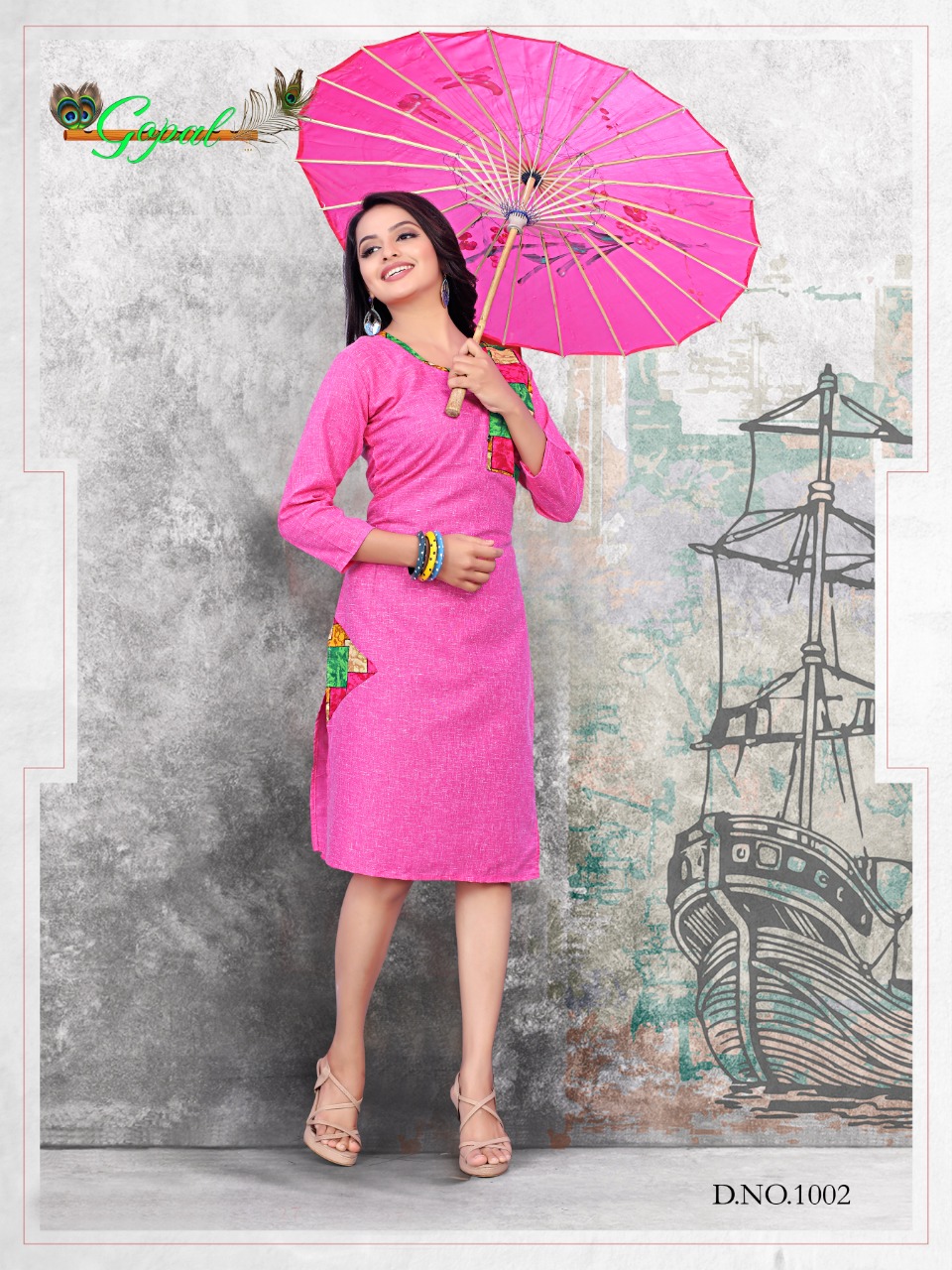 Lakhi By Gopal 1001 To 1010 Series Indian Traditional Wear Collection Beautiful Stylish Fancy Colorful Party Wear & Occasional Wear Mix Cotton Kurtis At Wholesale Price
