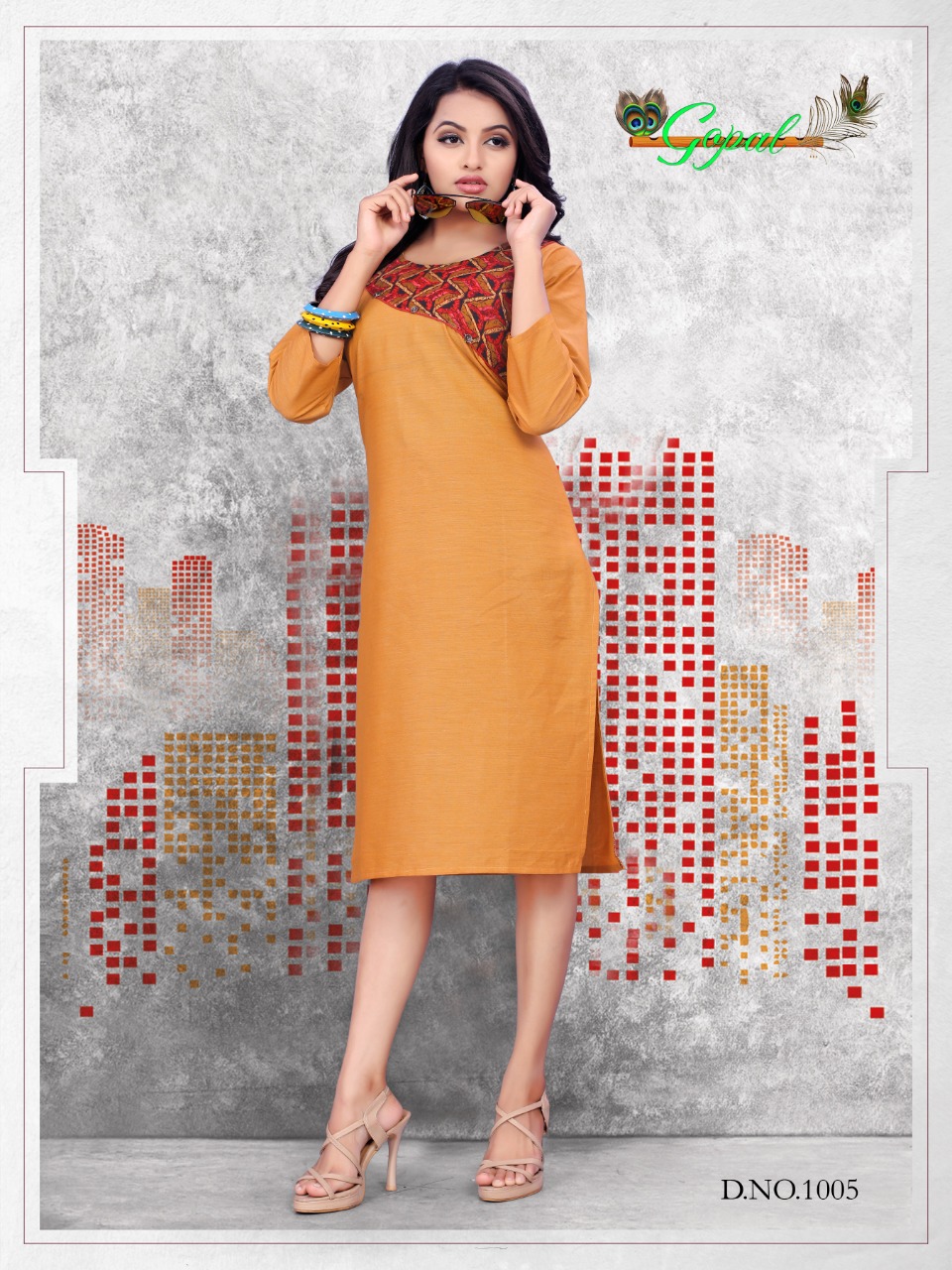 Lakhi By Gopal 1001 To 1010 Series Indian Traditional Wear Collection Beautiful Stylish Fancy Colorful Party Wear & Occasional Wear Mix Cotton Kurtis At Wholesale Price