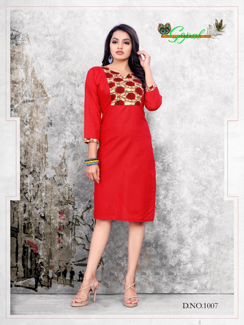 Lakhi By Gopal 1001 To 1010 Series Indian Traditional Wear Collection Beautiful Stylish Fancy Colorful Party Wear & Occasional Wear Mix Cotton Kurtis At Wholesale Price