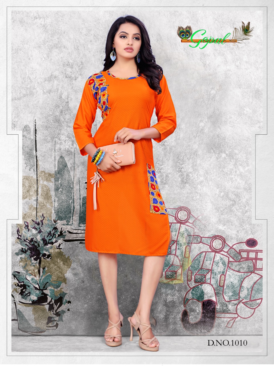 Lakhi By Gopal 1001 To 1010 Series Indian Traditional Wear Collection Beautiful Stylish Fancy Colorful Party Wear & Occasional Wear Mix Cotton Kurtis At Wholesale Price