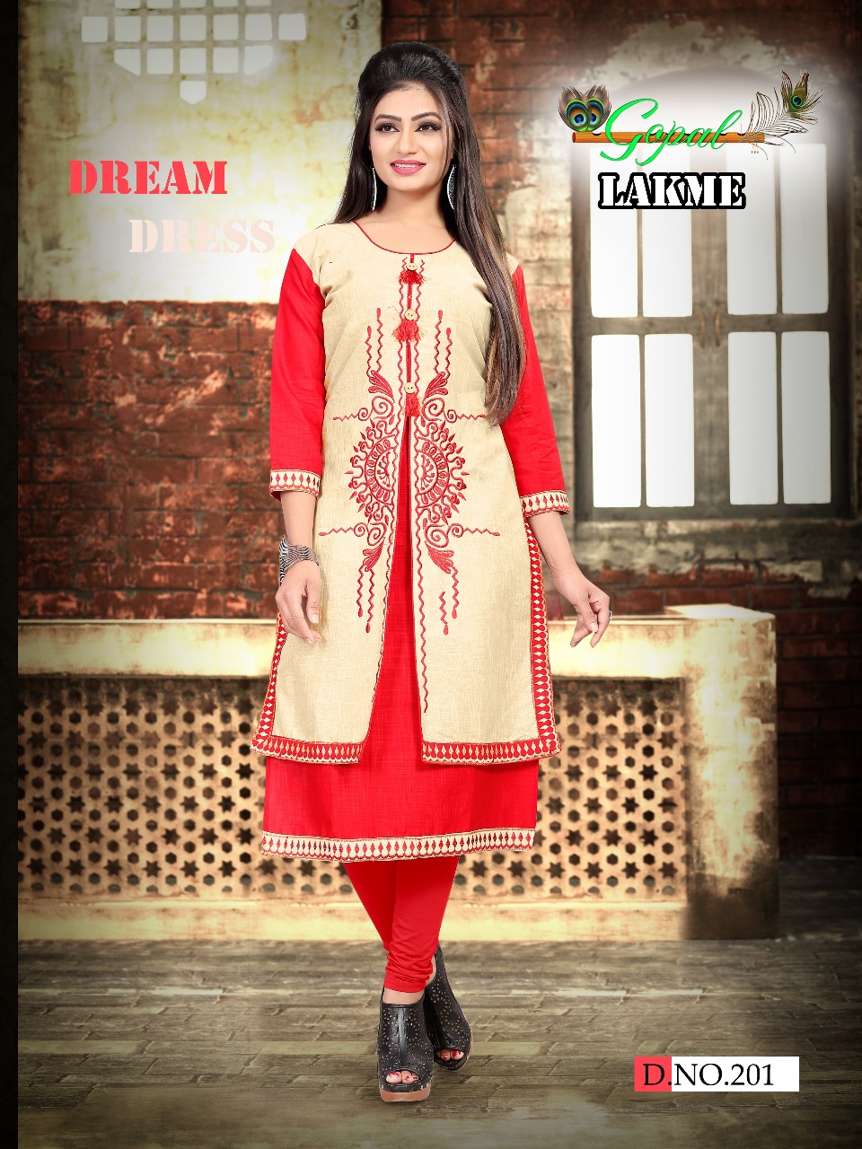 Lakme Vol-2 By Gopal 201 To 208 Series Beautiful Stylish Fancy Colorful Casual Wear & Ethnic Wear Cotton Slub Embroidery Kurtis At Wholesale Price