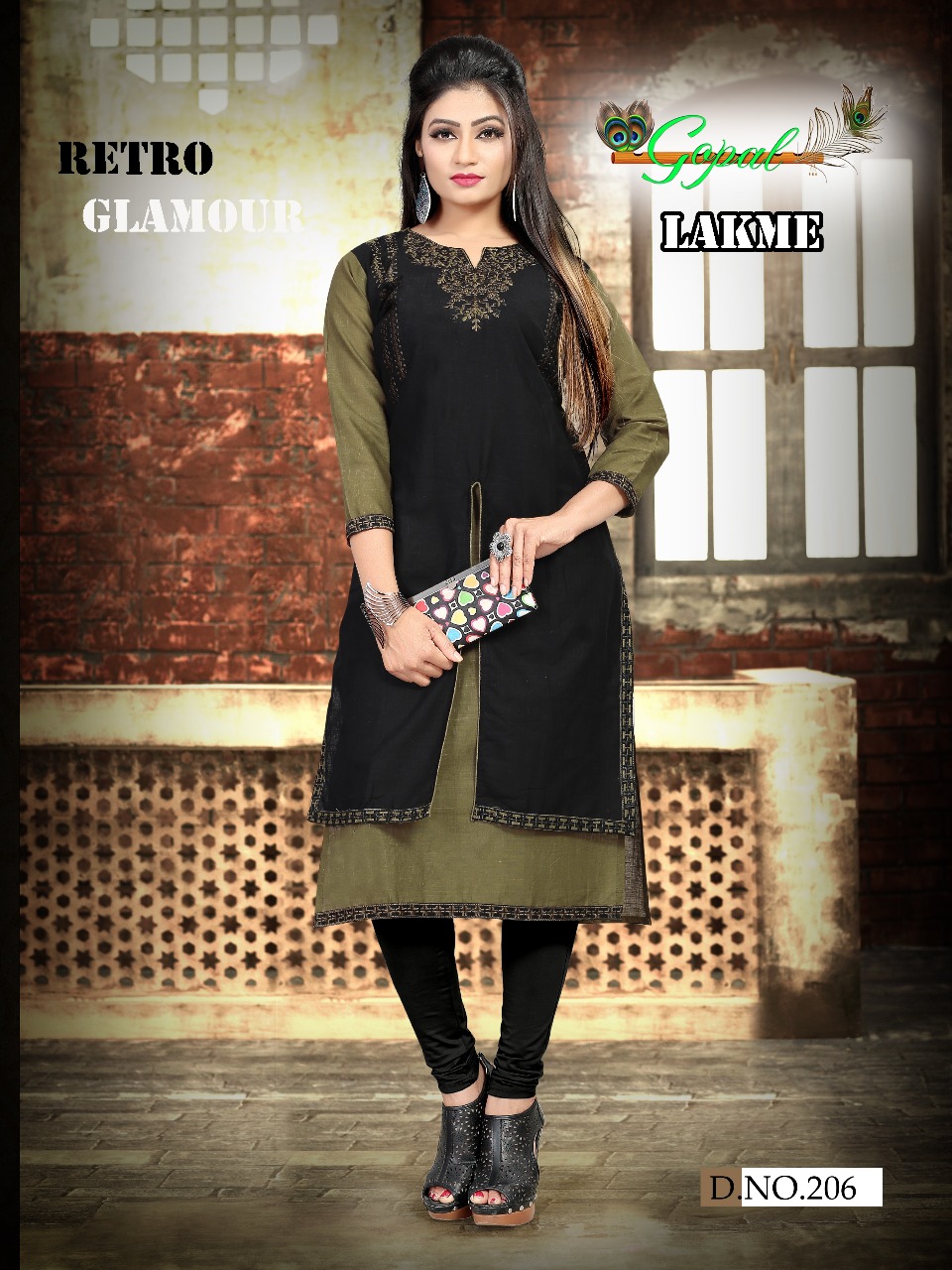 Lakme Vol-2 By Gopal 201 To 208 Series Beautiful Stylish Fancy Colorful Casual Wear & Ethnic Wear Cotton Slub Embroidery Kurtis At Wholesale Price