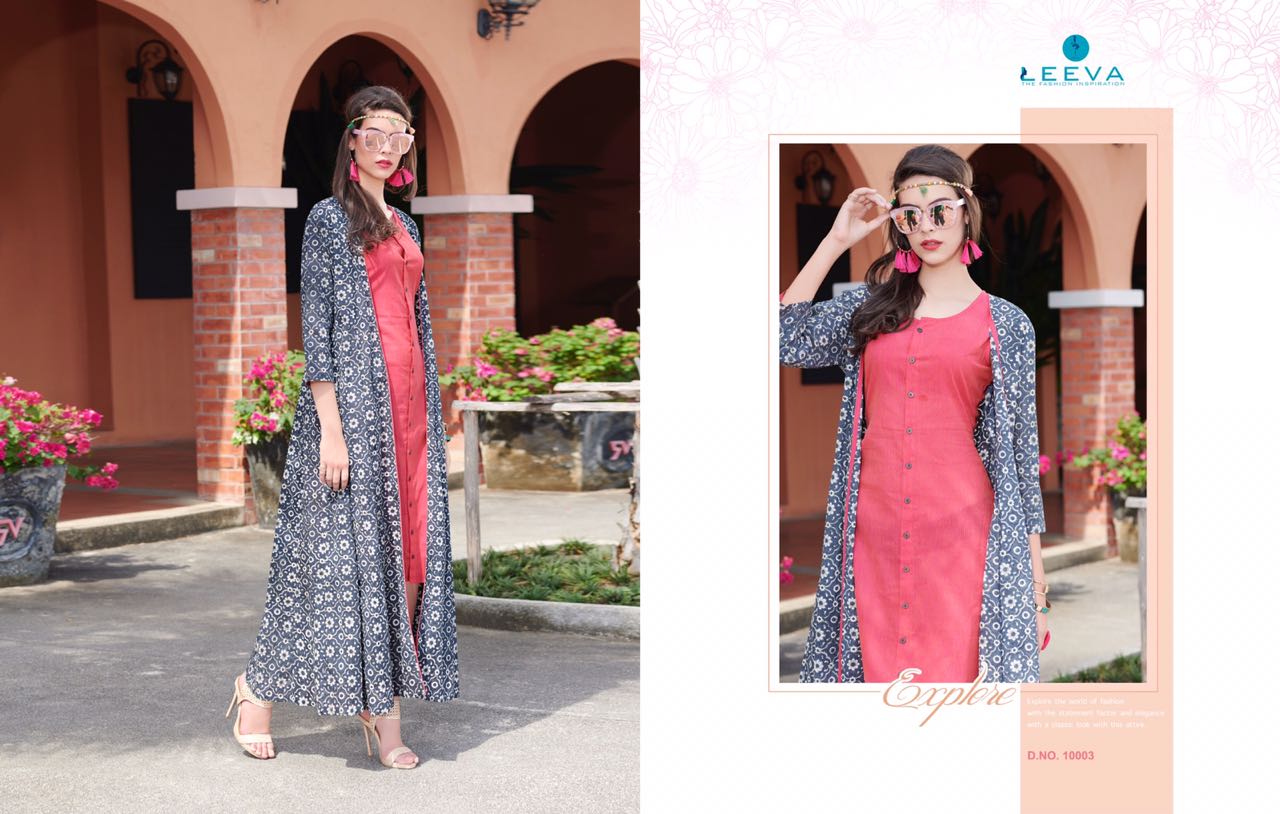 Lamcy By Leeva 10001 To 10008 Series Designer Beautiful Stylish Fancy Colorful Party Wear & Ethnic Wear Pure Rayon & Cotton Printed Kurtis At Wholesale Price