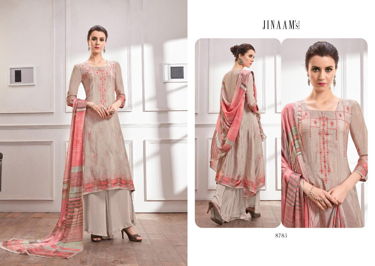 Lamisa By Jinaam Dresses 8781 To 8786 Series Beautiful Suits Stylish Fancy Colorful Party Wear & Ethnic Wear Russian Silk With Embroidered Dresses At Wholesale Price
