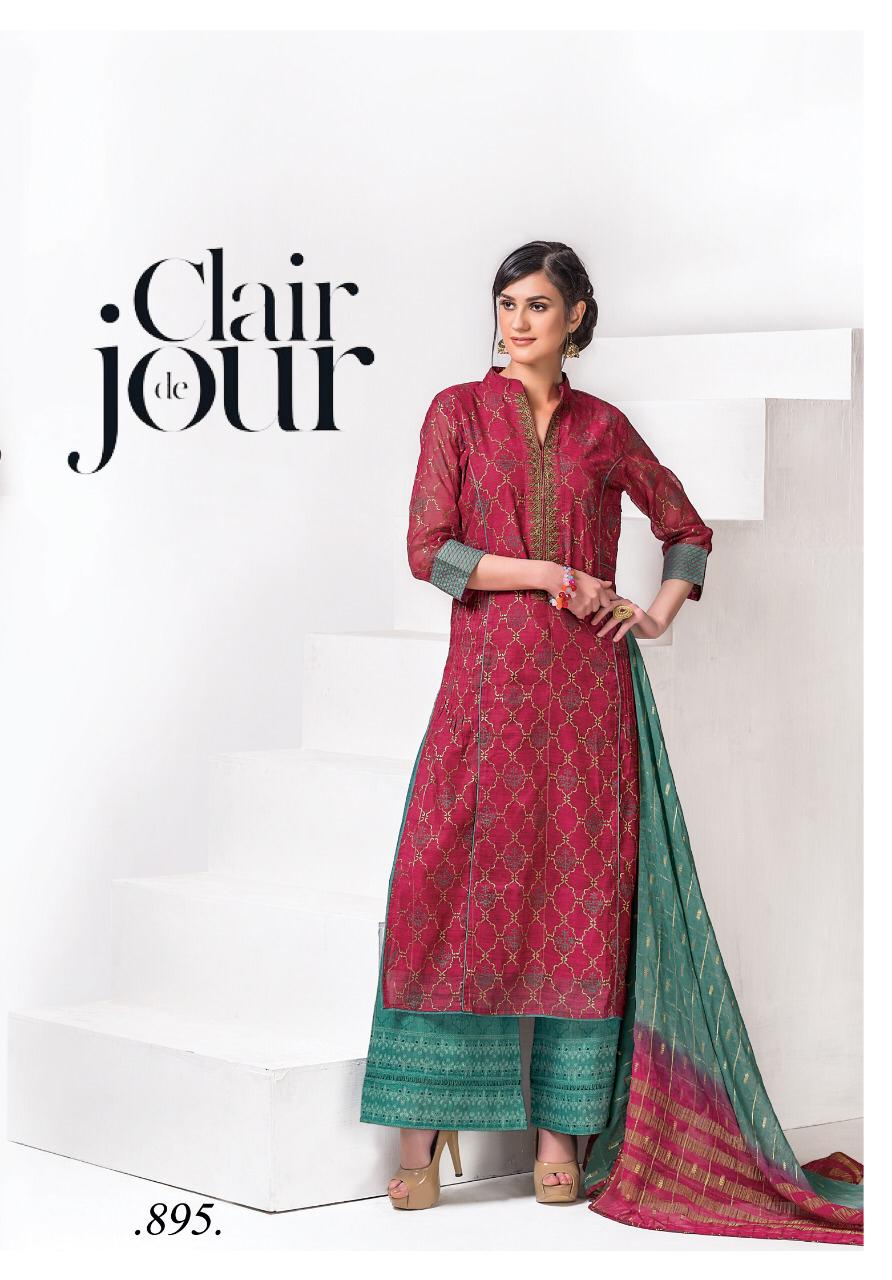 Lavanya By Sri 894 To 900 Series Beautiful Suits Stylish Fancy Colorful Party Wear & Occasional Wear Mono Chanderi With Khatli Work Dresses At Wholesale Price
