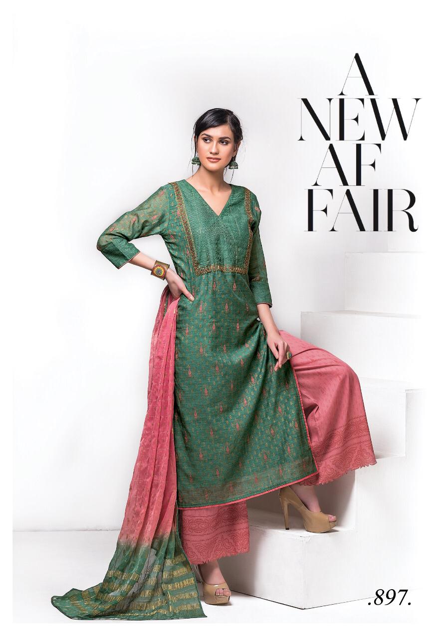 Lavanya By Sri 894 To 900 Series Beautiful Suits Stylish Fancy Colorful Party Wear & Occasional Wear Mono Chanderi With Khatli Work Dresses At Wholesale Price
