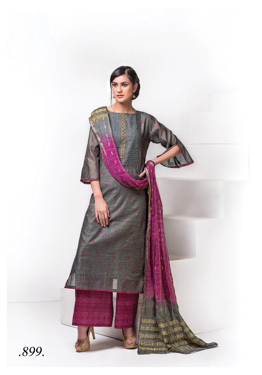Lavanya By Sri 894 To 900 Series Beautiful Suits Stylish Fancy Colorful Party Wear & Occasional Wear Mono Chanderi With Khatli Work Dresses At Wholesale Price