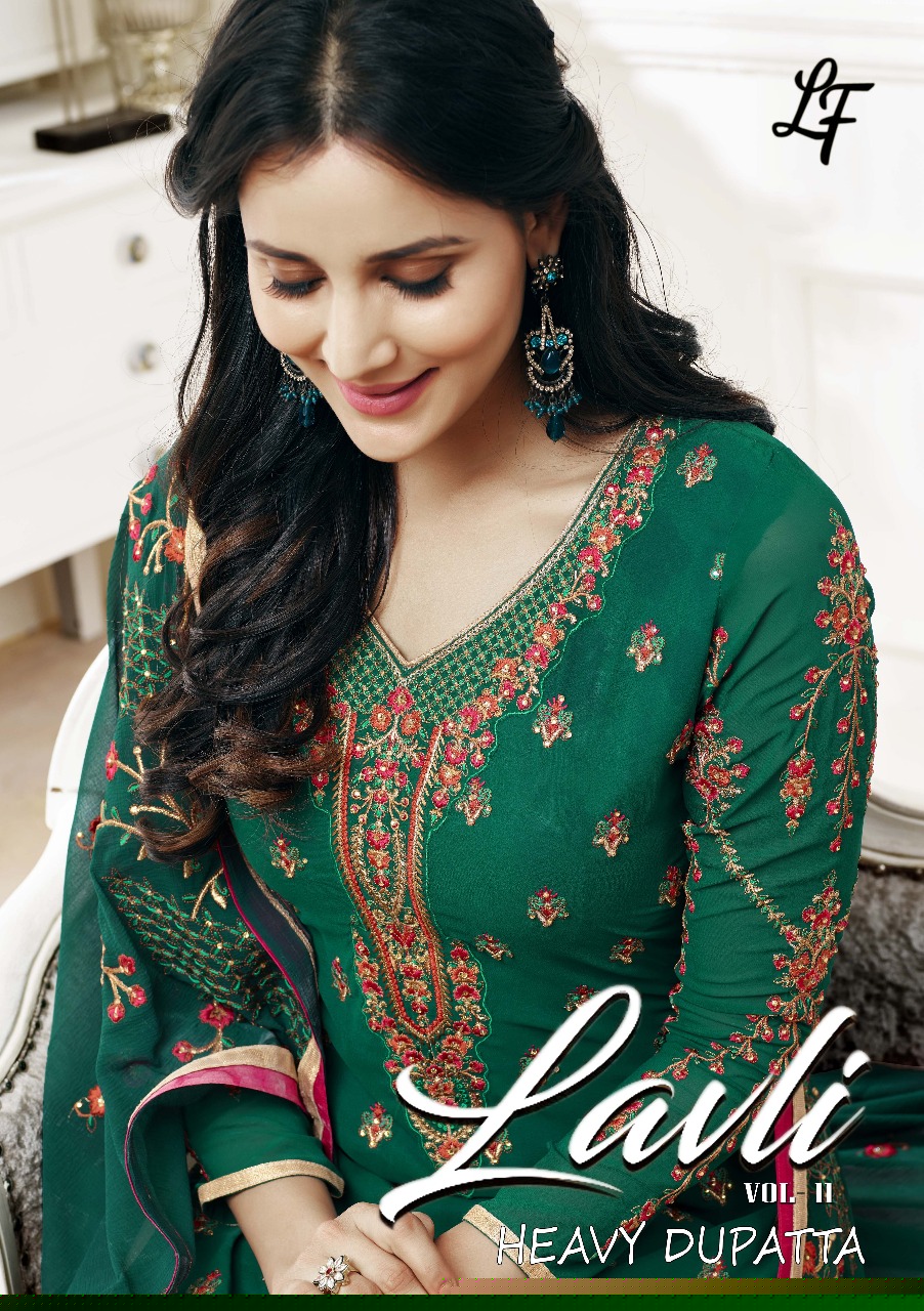 Lavli Vol-11 By Lavli Fashion 11001 To 11006 Series Beautiful Stylish Designer Printed And Embroidered Party Wear Occasional Wear Georgette Embroidered Dresses At Wholesale Price