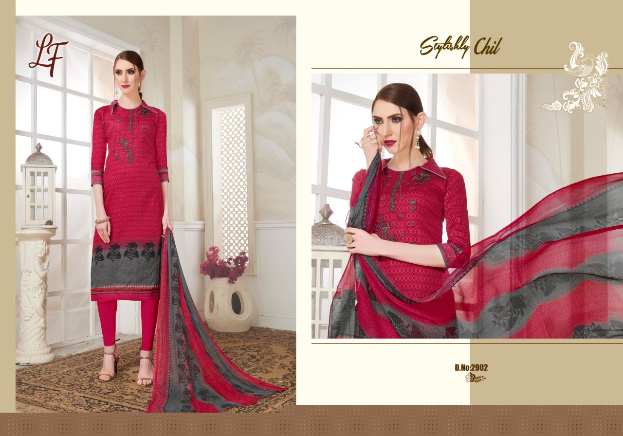 Lavli Vol-29 By Lavli Fashion 2901 To 2906 Series Indian Traditional Wear Collection Beautiful Stylish Fancy Colorful Party Wear & Occasional Wear Cotton Satin Print Dress At Wholesale Price