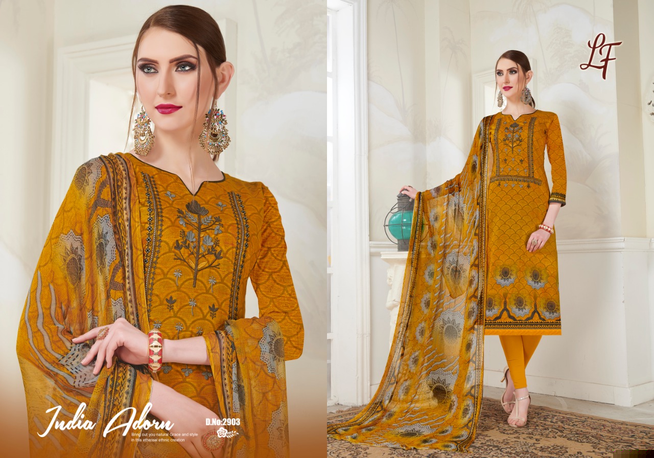 Lavli Vol-29 By Lavli Fashion 2901 To 2906 Series Indian Traditional Wear Collection Beautiful Stylish Fancy Colorful Party Wear & Occasional Wear Cotton Satin Print Dress At Wholesale Price
