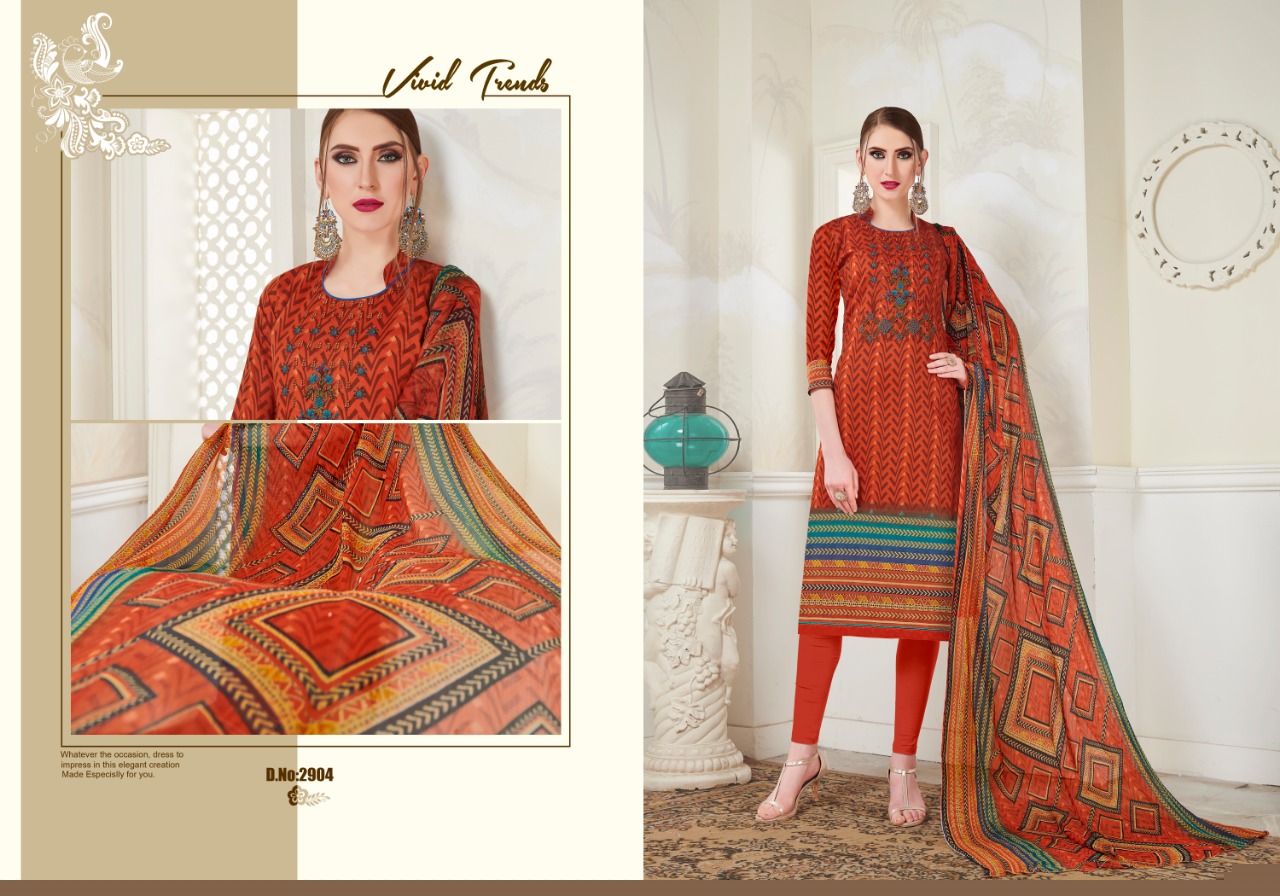 Lavli Vol-29 By Lavli Fashion 2901 To 2906 Series Indian Traditional Wear Collection Beautiful Stylish Fancy Colorful Party Wear & Occasional Wear Cotton Satin Print Dress At Wholesale Price