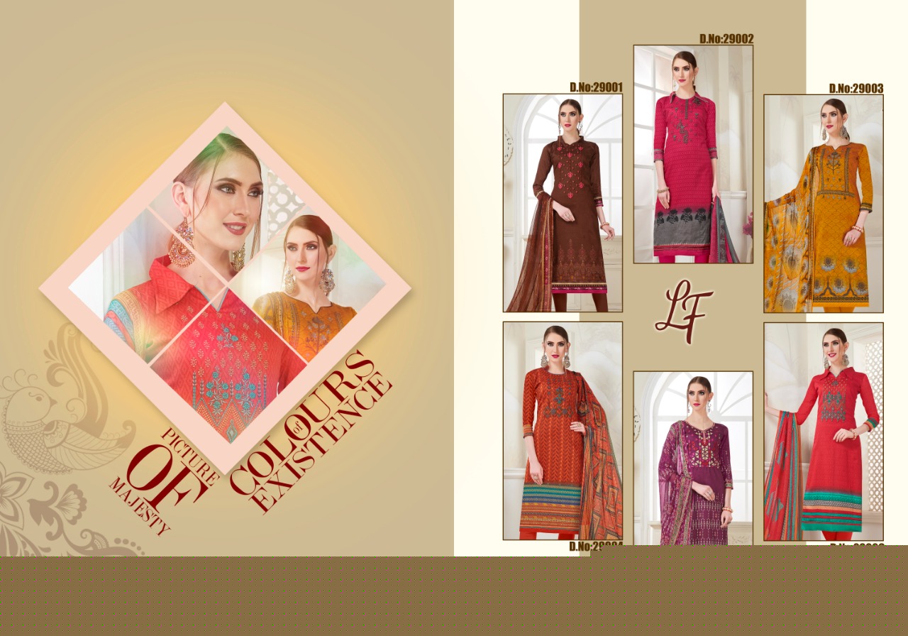 Lavli Vol-29 By Lavli Fashion 2901 To 2906 Series Indian Traditional Wear Collection Beautiful Stylish Fancy Colorful Party Wear & Occasional Wear Cotton Satin Print Dress At Wholesale Price