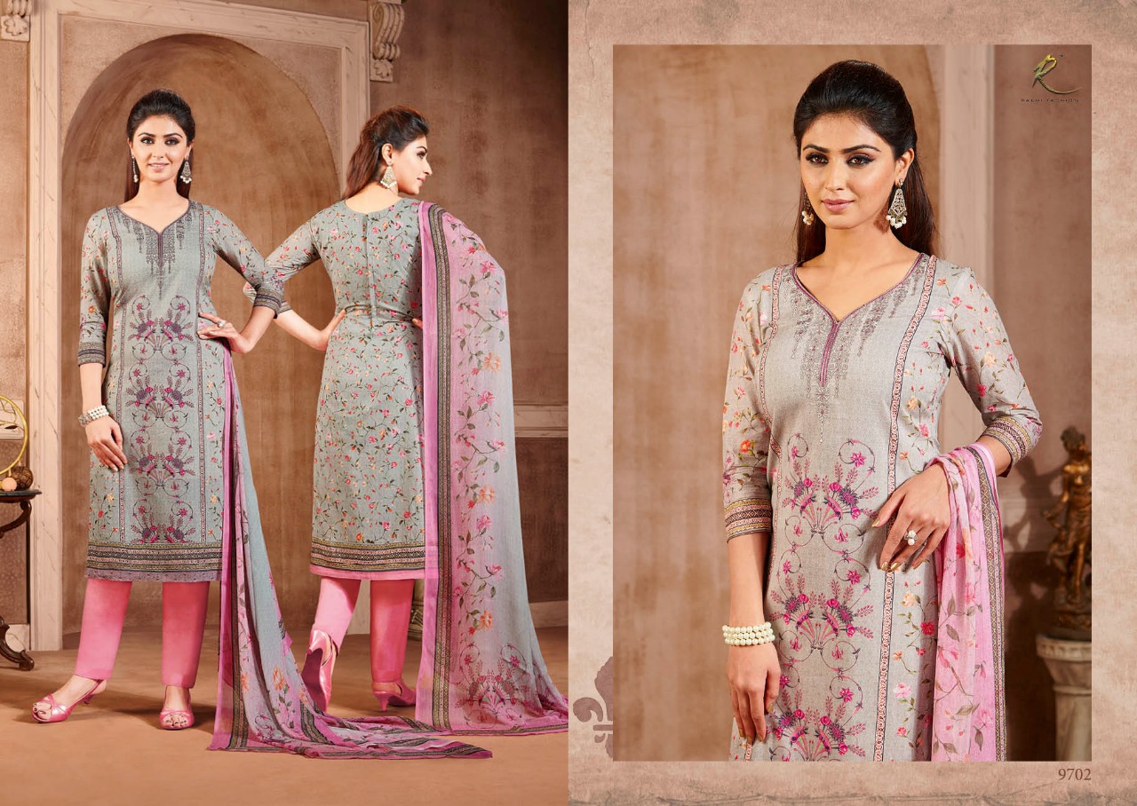 Lawn Cotton By Rakhi Fashion 9701 To 9707 Series Beautiful Stylish Fancy Colorful Casual Wear & Ethnic Wear Collection Lawn Cotton Print With Embroidered Dresses At Wholesale Price