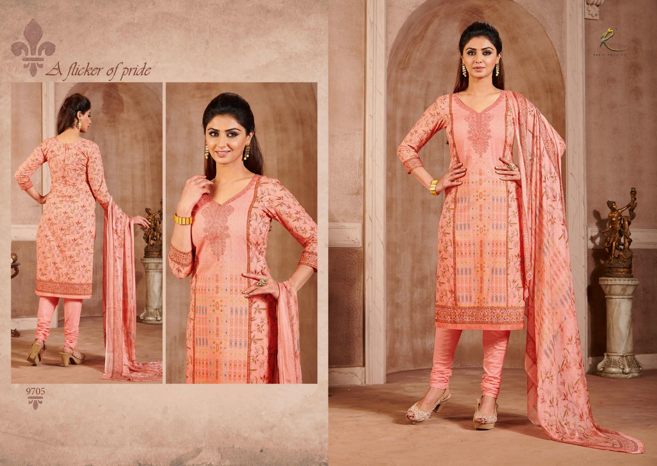 Lawn Cotton By Rakhi Fashion 9701 To 9707 Series Beautiful Stylish Fancy Colorful Casual Wear & Ethnic Wear Collection Lawn Cotton Print With Embroidered Dresses At Wholesale Price