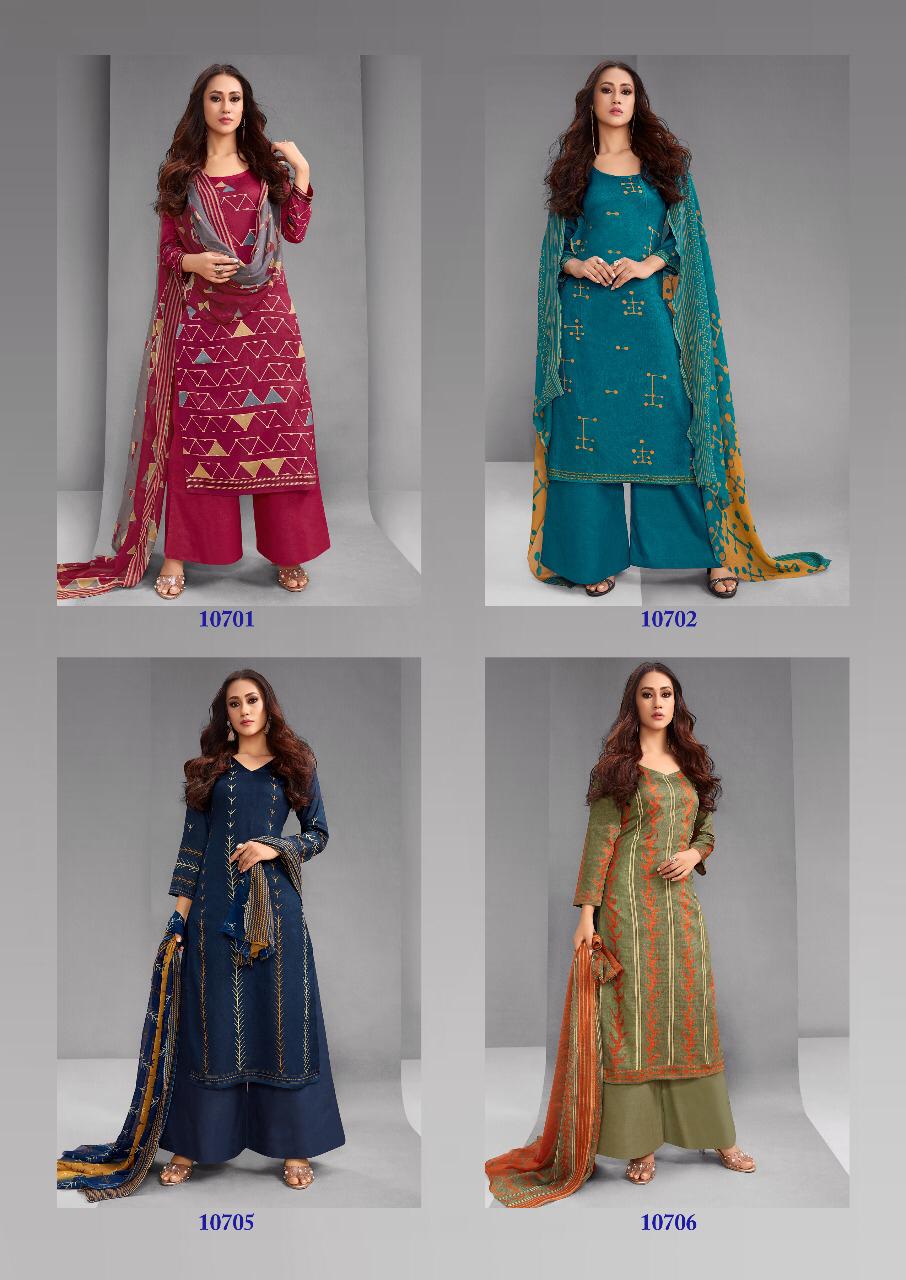 Leela By Kavyanjali 10701 To 10708 Series Beautiful Suits Stylish Fancy Colorful Casual Wear & Ethnic Wear & Ready To Wear Cotton Satin Printed Dresses At Wholesale Price